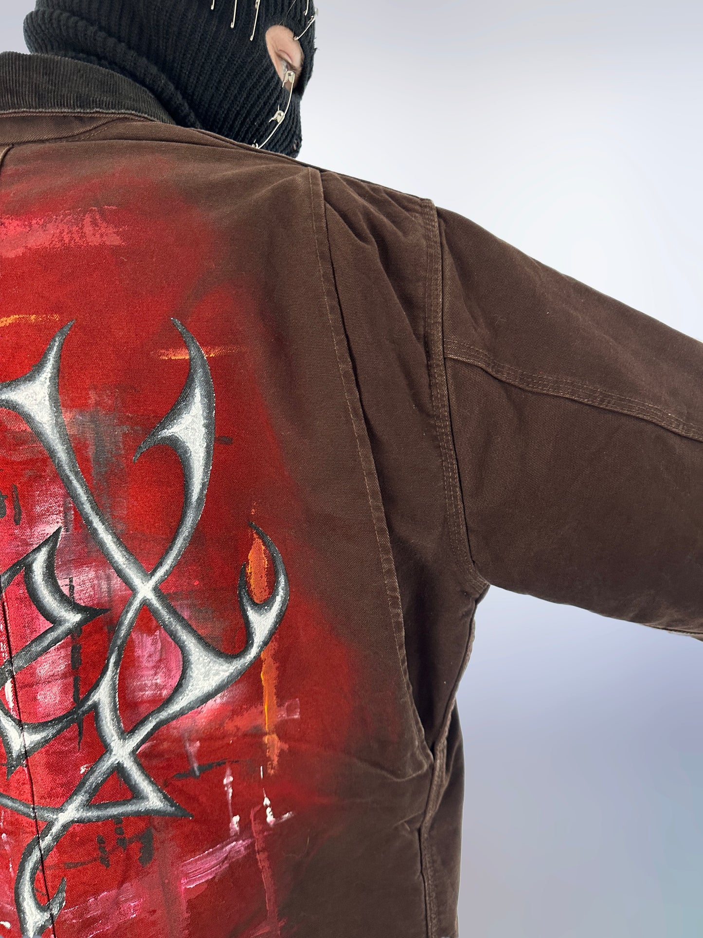 “Punked-up Fuck” Jacket Red