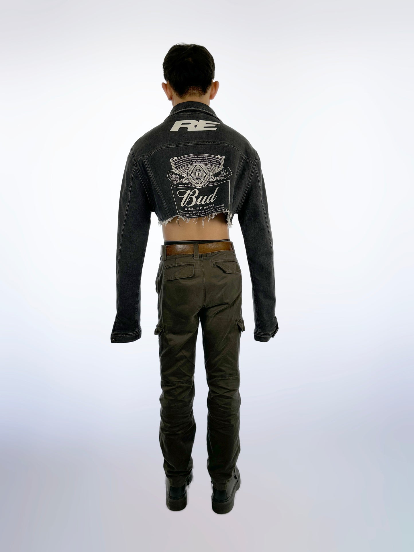 Raw Cropped Denim Jacket
