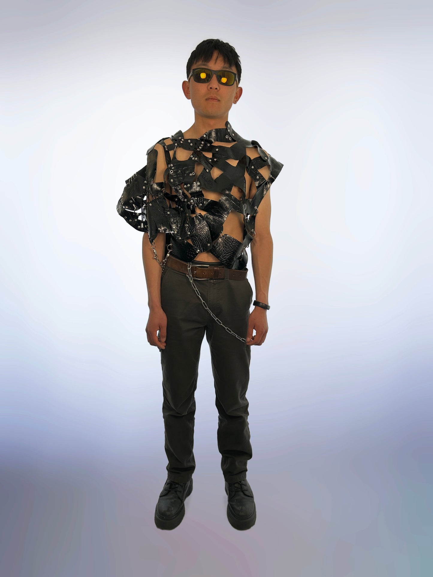Scrap Leather and Chains Top