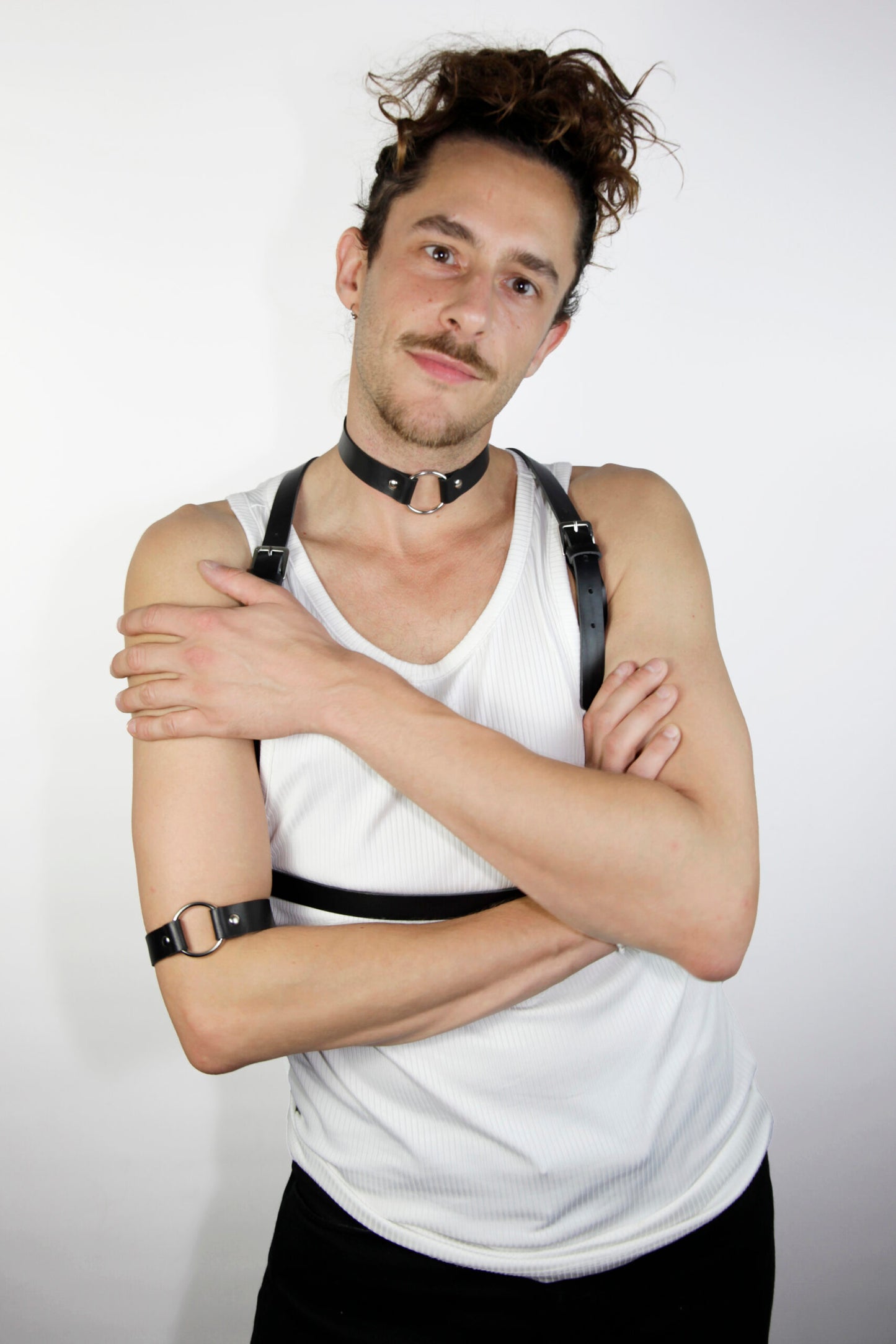 Leather Harness Black