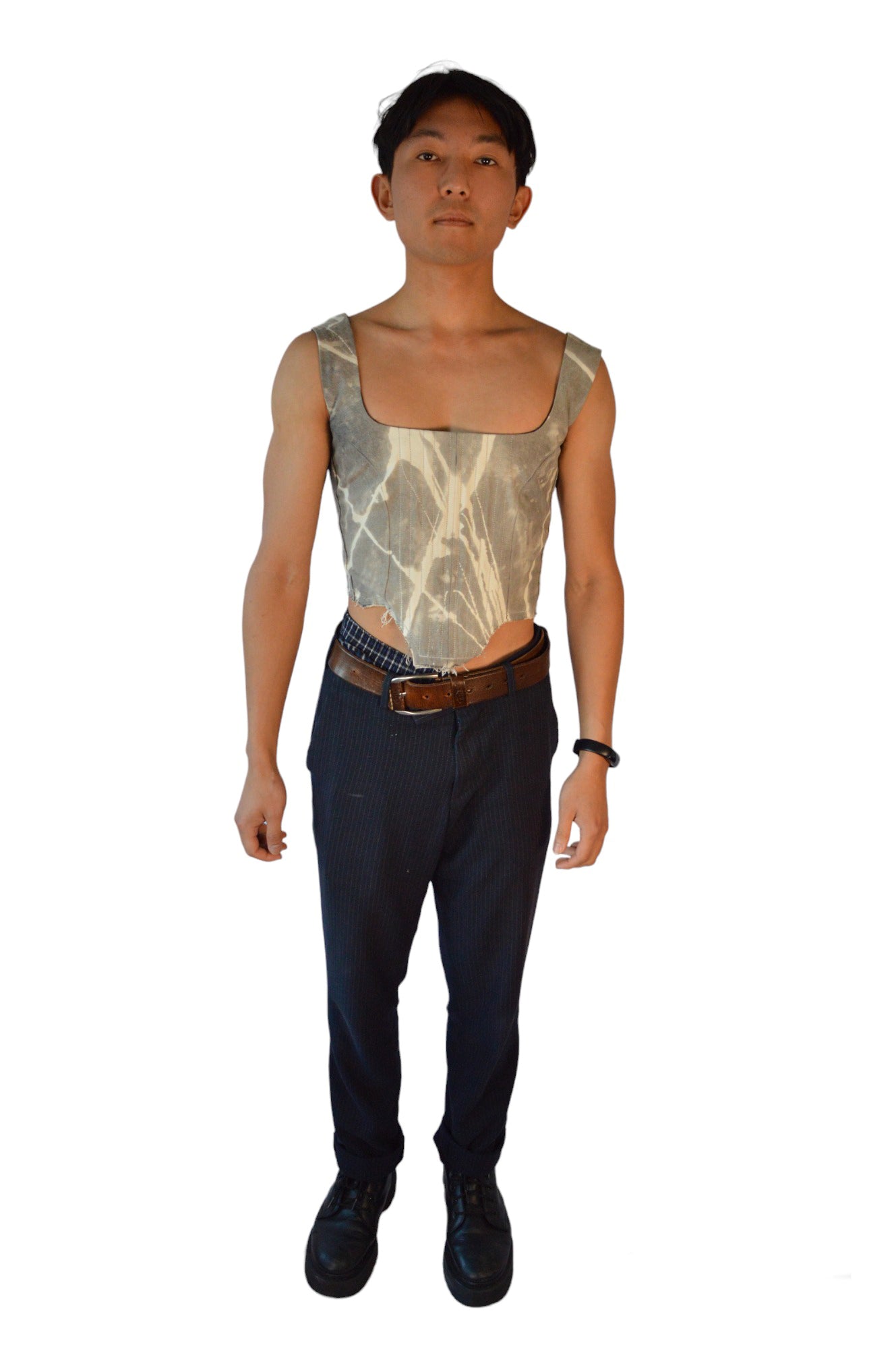 Reworked Denim Corset