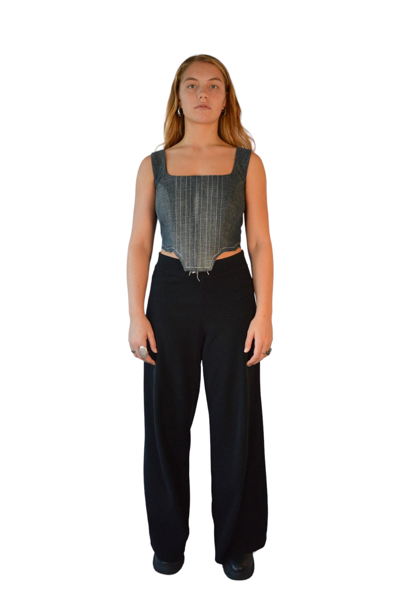 Reworked Denim Corset