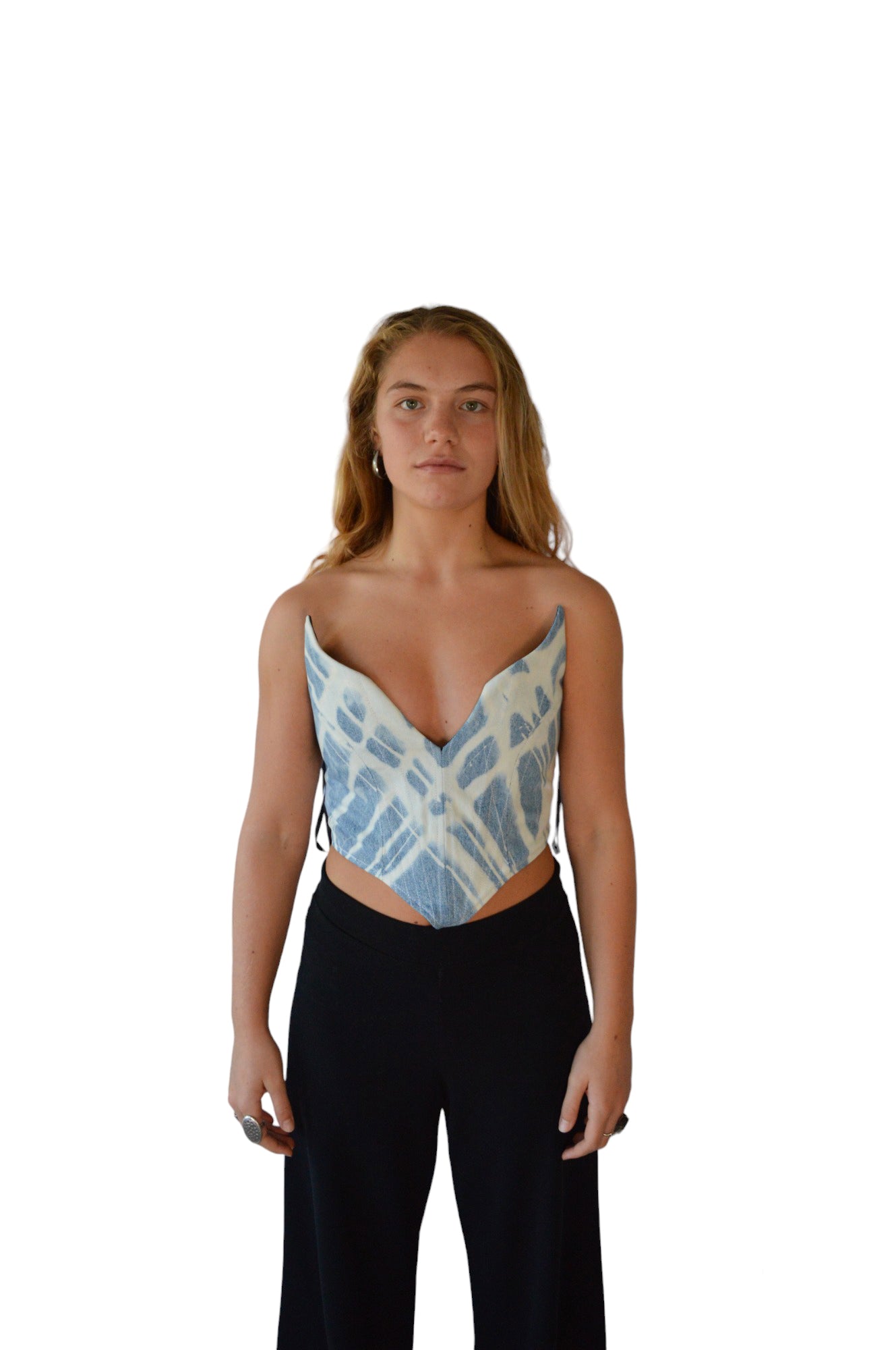 Reworked Denim Corset
