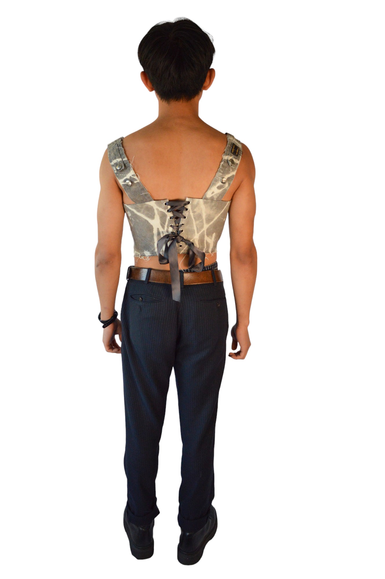 Reworked Denim Corset