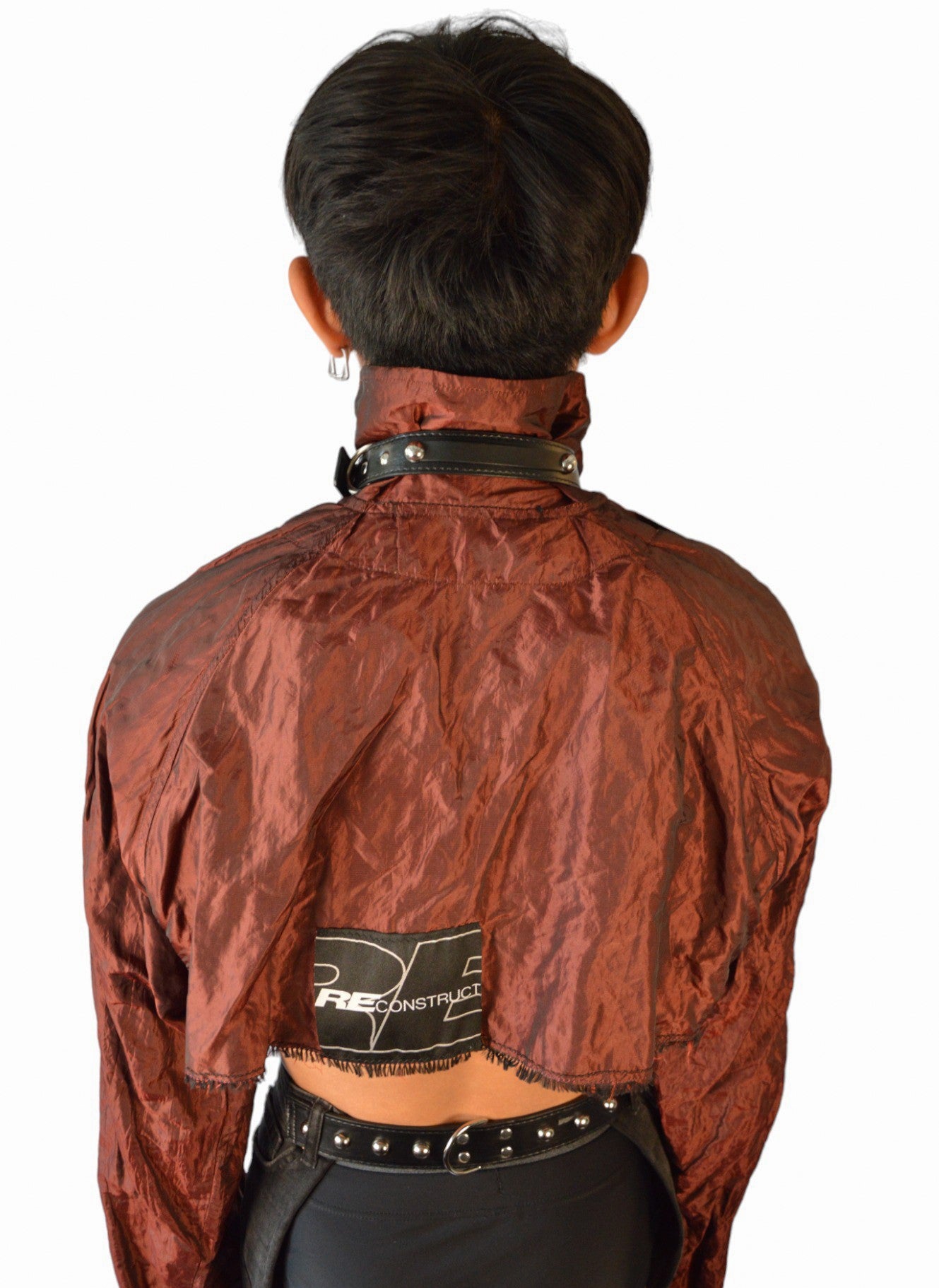 Uber Cropped Tafeta Jacket