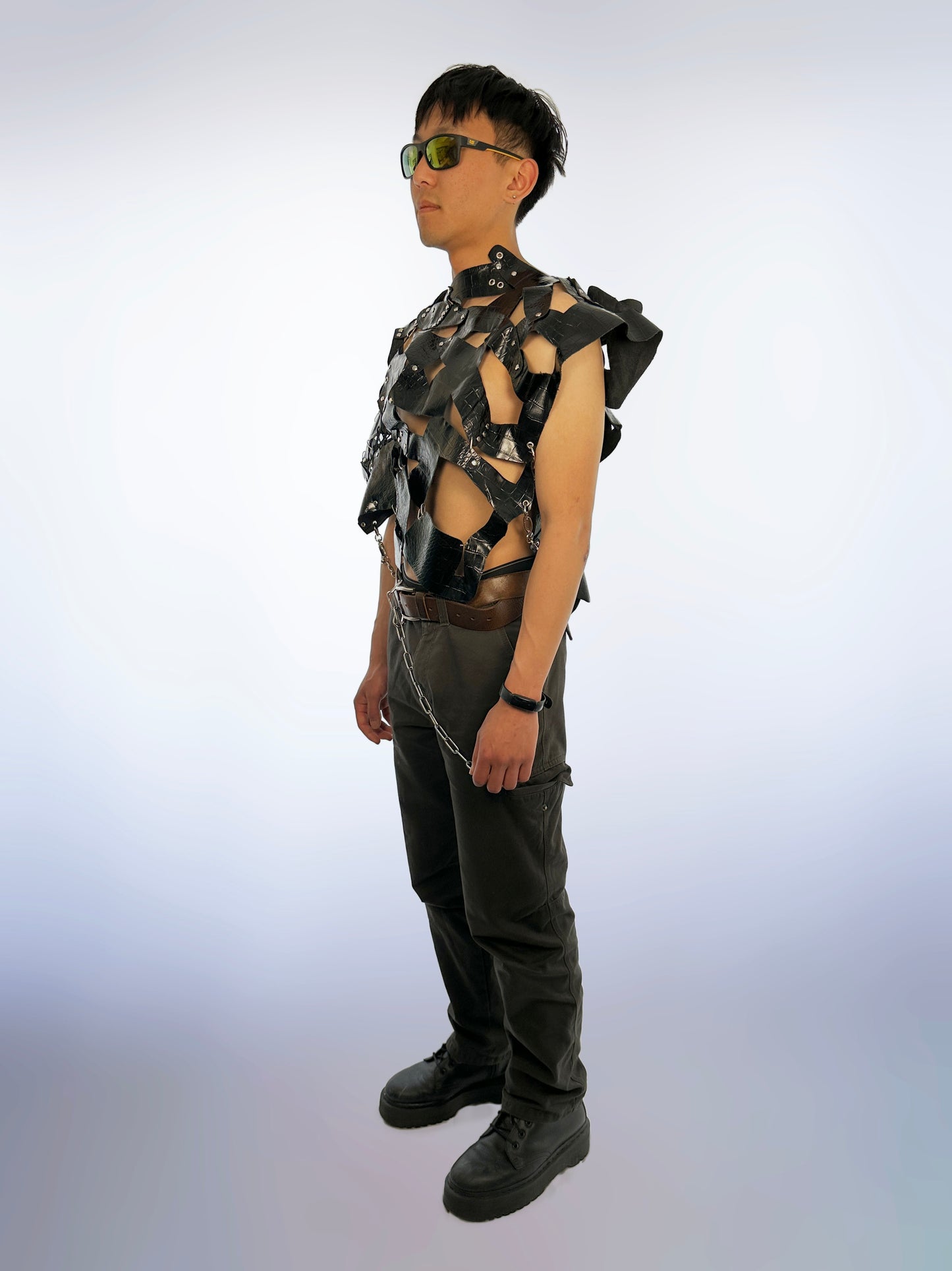 Scrap Leather and Chains Top