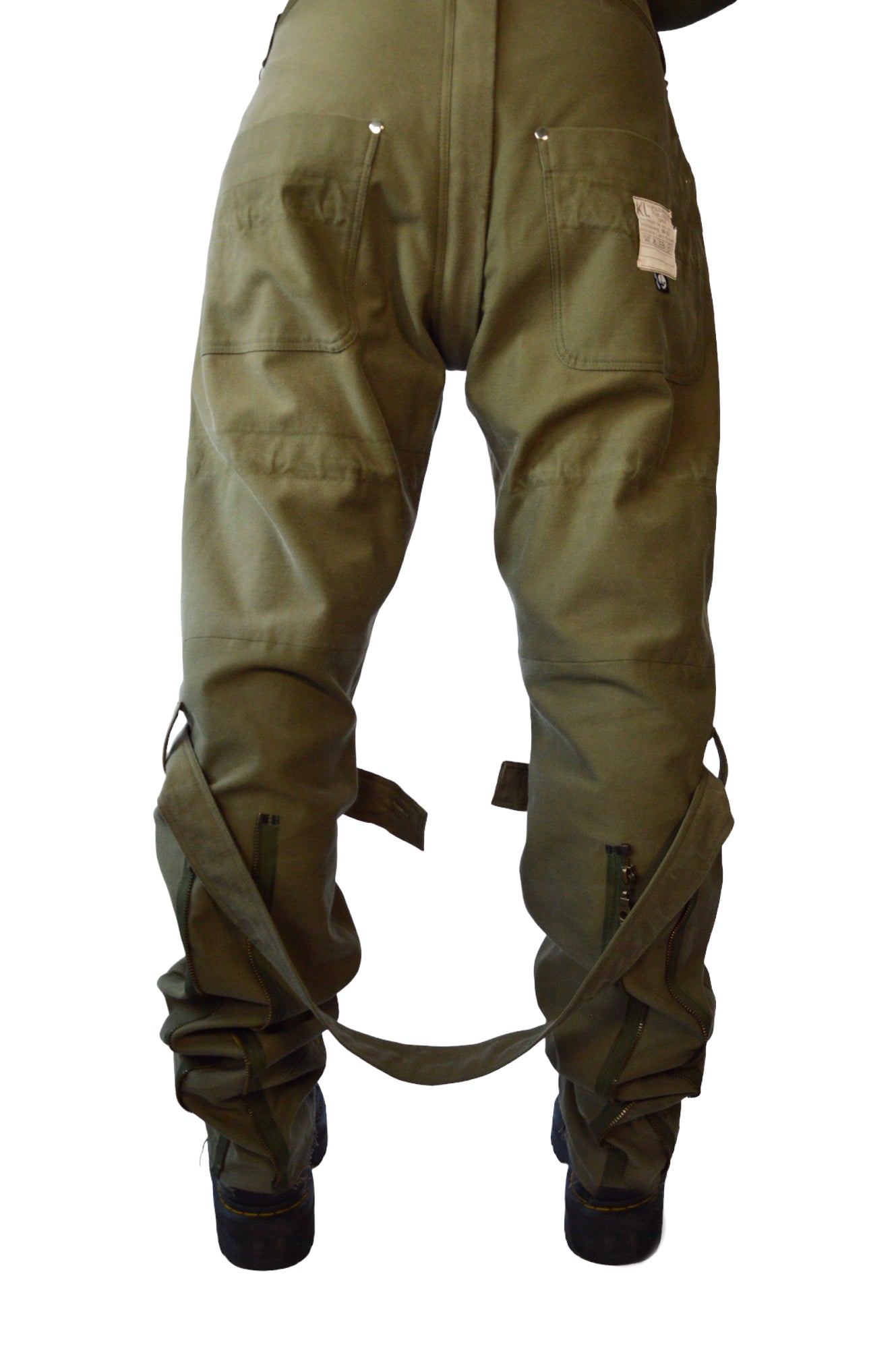 Upcycled Army Bondage trousers