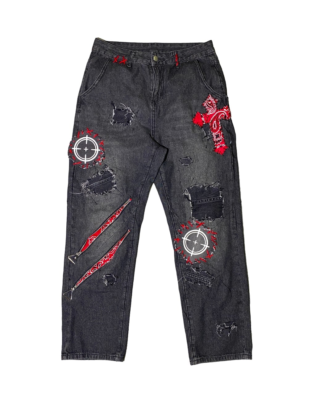 Zipper Punk Jeans